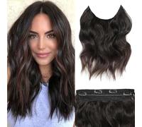 BUPPLER Halo Extension per capelli con filo invisibile, 30,5 cm, da nero