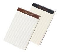 Buqoo Blocchi per appunti a righe da 15,2 x 22,9 cm, 80 fogli per blocco, marrone e nero, confezione da 2 quaderni per ufficio, scuola e lista delle cose da fare al lavoro