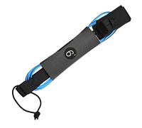 Buqpow Guinzaglio per tavola da surf in TPU, per stand up paddle, 1,8 m, 5 mm, con molla a spirale, per tavola da surf (blu)