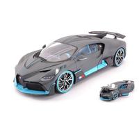 BURAGO 1/18 BUGATTI DIVO CARBON/AZURRO MODELLISMO MODELLINO STATICO DIECAST
