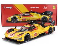BURAGO 1/18 FERRARI 499P 83 LE MANS 2024 KUBICA MODELLINO STATICO DIECAST