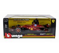BURAGO 1/18 FERRARI F1 SF24 LECLERC WINNER MONZA GP 2024 MODELLINO STATICO