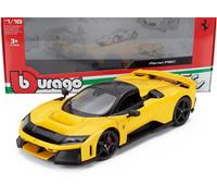 BURAGO 1/18 FERRARI F80 2024 GIALLO MODELLINO AUTO MODELLISMO STATICO DIECAST