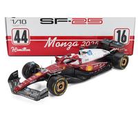 BURAGO 1/18 FERRARI SF-25 LECLERC MONZA GP 2025 MODELLINO AUTO F1 STATICO