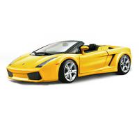 BURAGO 1/18 LAMBORGHINI GALLARDO SPYDER 2006 GIALLO MODELLINO STATICO DIECAST
