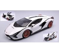BURAGO 1/18 LAMBORGHINI SIAN FKP 37 2019 BIANCO MODELLINO STATICO DIECAST
