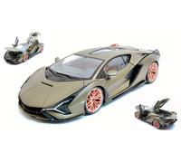 BURAGO 1/18 LAMBORGHINI SIAN FKP37 HYBRID 2020 MET.MATT MODELLINO STATICO