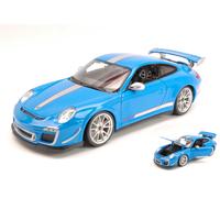 BURAGO 1/18 PORSCHE 911 GT3 RS 4.0 2012 BLU MODELLINO STATICO DIECAST