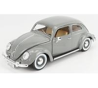 BURAGO 1/18 VW KAFER MAGGIOLINO 1955 MOUSE GRIGIO MODELLINO STATICO DIECAST