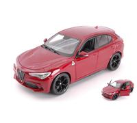 BURAGO 1/24 ALFA ROMEO STELVIO ROSSO MODELLISMO MODELLINO STATICO DIECAST