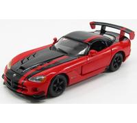 MODELLINO AUTO STATICO BURAGO DODGE VIPER SRT 10 COUPE 2003 ROSSO NERO 1/24