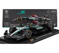 BURAGO 1/24 F1 MERCEDES W15 2024 LEWIS HAMILTON VETRINA MODELLINO STATICO