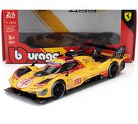 1:24 BURAGO Ferrari 499P #83 Le Mans 2024 Kubica Shwartzman Ye BU26313-83
