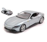 BURAGO 1/24 FERRARI ROMA ARGENTO MODELLISMO MODELLINO STATICO DIECAST