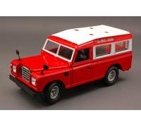 BURAGO 1/24 LAND ROVER 110 1983 ROSSO TETTO BIANCO MODELLINO STATICO DIECAST