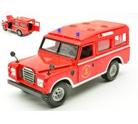BURAGO 1/24 LAND ROVER SERIES II VIGILI DEL FUOCO MODELLINO STATICO DIECAST