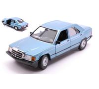 BURAGO 1/24 MERCEDES 190E 1987 BLU MODELLISMO MODELLINO STATICO DIECAST