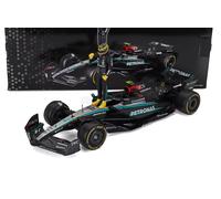BURAGO 1/24 MERCEDES GP W15 2024 HAMILTON FIGURE MODELLINO AUTO F1 STATICO