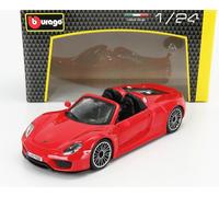 BURAGO 1/24 PORSCHE 918 SPYDER 2010 ROSSO MODELLINO AUTO MODELLISMO STATICO