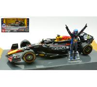 BURAGO 1/24 RED BULL RB20 2024 MAX VERSTAPPEN FIGURE MODELLINO AUTO F1 STATICO