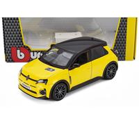 BURAGO 1/24 RENAULT R5 E-TECH 2024 POP GIALLO NERO MODELLINO AUTO STATICO