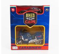 BURAGO 1/43 ALFA ROMEO GIULIA CARABINIERI 2015 MOTO BMW MODELLINO STATICO