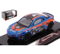 MODELLINO AUTO STATICO BURAGO ALPINE A110 CUP #76 CON VETRINA SCALA 1:43