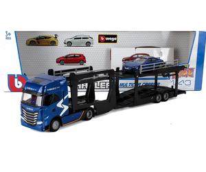 BURAGO 1/43 CAMION IVECO FIAT S WAY 570 BISARCA AUDI E TRON GT MODELLINO STATICO