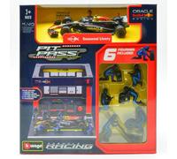 BURAGO 1/43 DIORAMI PIT STOP SET RED BULL RB19 VERSTAPPEN 2023 MODELLINO STATICO