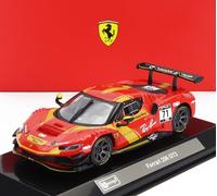 1:43 BURAGO Ferrari 296 Gt3 Twin Turbo V6 #71 Racing 2023 With Showcase BU36313