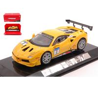 BURAGO 1/43 FERRARI 488 CHALLENGE 1 2016 GIALLO MODELLINO STATICO DIECAST