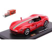 BURAGO 1/43 FERRARI MONZA SP1 ROSSO C/VETRINA MODELLINO STATICO DIECAST