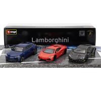 BURAGO 1/43 LAMBORGHINI SET 3X URUS AVENTADOR CENTENARIO MODELLINO STATICO