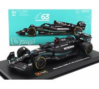 BURAGO 1/43 MERCEDES GP F1 W14 2023 RUSSEL VETRINA MODELLINO STATICO DIECAST