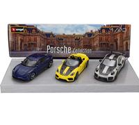 BURAGO 1/43 PORSCHE SET 3x 911 992 GT2 RS COUPE 2021 718 982 SPIDER TAYCAN