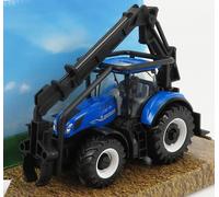 BURAGO 1/50 TRATTORE NEW HOLLAND T7.315 TRACTOR 2016 WOOD MODELLINO STATICO