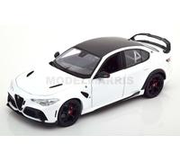 MODELLINO AUTO STATICO DIECAST ALFA ROMEO GIULIA GTAM 2020 BIANCO TROFEO WHITE