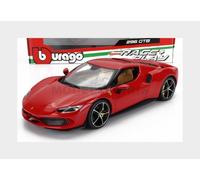 1:18 BURAGO Ferrari 296 Gtb Hybrid 830Hp V6 2021 Rosso Corsa Red BU16018CAR