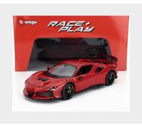 BURAGO 18-16020-02014 FERRARI - SF90 XX STRADALE 2024 - ROSSO CORSA - RED BLACK