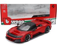 Bburago "Race&Play Ferrari F80, rosso - Supercar Modellino auto 1:24 Die-Cast fedele auto da collezione con porte mobili, cofano e bagagliaio dal 3+ (18 - 26034)