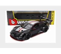 BURAGO 18-28048 PORSCHE - 911 992 GT3 R N 0 RACING BASE COUPE 2023 - BLACK - 1/2