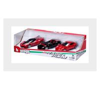 BURAGO 18-36102-1 FERRARI - SET 3X MONZA SP2 2018 - FXX-K N 10 2015 - ROMA 2019