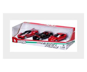 BURAGO 18-36102-1 FERRARI - SET 3X MONZA SP2 2018 - FXX-K N 10 2015 - ROMA 2019