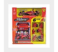 BURAGO 18-36862-L FERRARI - F1 SF-24 DIORAMA GARAGE PIT-STOP TEAM SCUDERIA FERRA