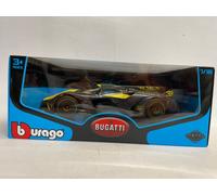 MODELLINO AUTO STATICO BURAGO BUGATTI BOLIDE GIALLO MODELLISMO SCALA 1:18