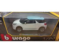 Burago BBurago Citroen DS3 white light blue 2010 1/24 18-22122