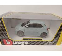 Burago BBurago Fiat 500e light blue 2023 1/24 18-21110BU
