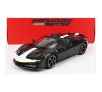 2021 Ferrari SF90 Spider Assetto Fiorano Negro/Blanco 1:18 Bburago 16910