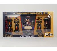Burago F1 Red Bull set Max Verstappen 4 time World Champion 1/43 18-38213