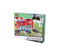 Burago Farmland Playset Pollaio con Animali e Trattore